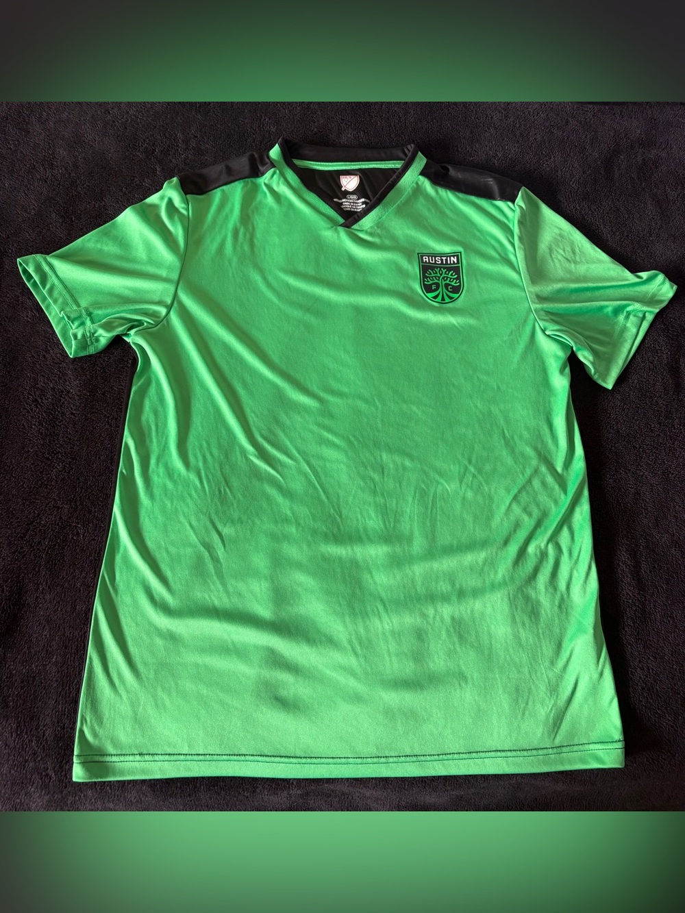 Austin FC x MLS green black soccer jersey large